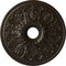 Ekena Millwork Ashley Ceiling Medallion (Fits Canopies up to 4 3/4"), 23 7/8"OD x 4"ID x 2 1/8"P, Stone Hearth CM23ASSHF - alternate 1